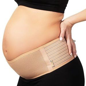 AZMED Maternity and Postpartum Belly Band Beige